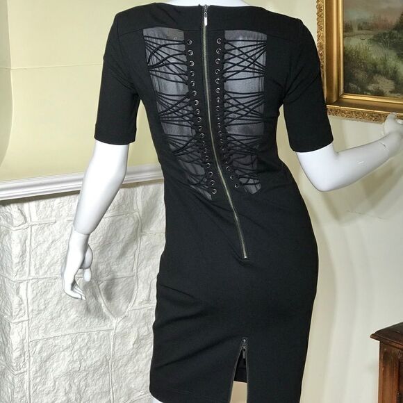 JAC by Jacqueline Conoir Lace Back Bodicon LBD - Picture 3 of 9